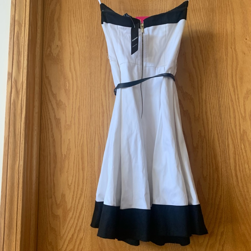 Bebe white strapless mini dress size XS